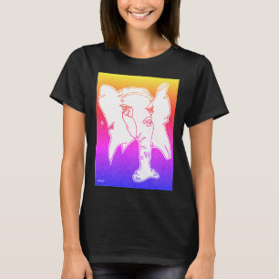 Camiseta T-shirt do tema do elefante com design original da