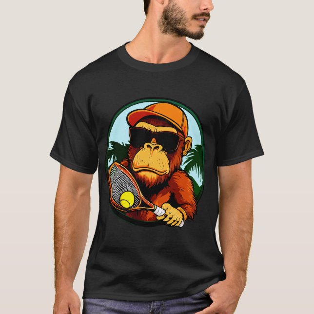 Camiseta T-Shirt do tênis de macaco (Frente)