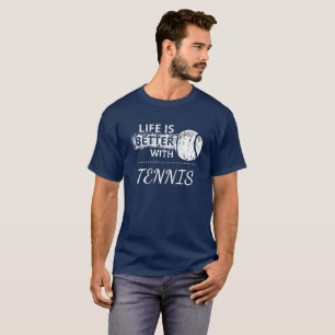 Camiseta T-shirt do tênis do amor com bola de tênis
