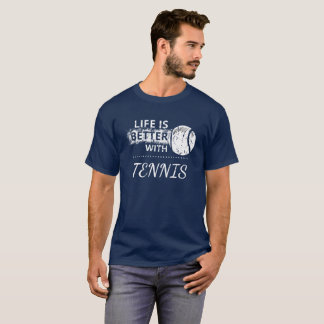 Camiseta T-shirt do tênis do amor com bola de tênis