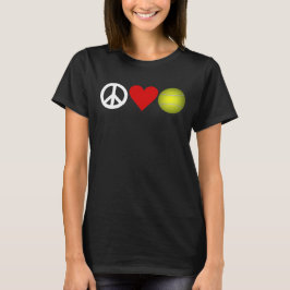 Camiseta T-shirt do tênis do amor da paz customizável