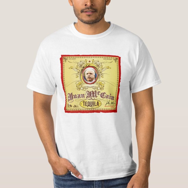 Camiseta T-shirt do Tequila de Juan McCain (Frente)