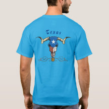 T-shirt do Texas Steer Skull