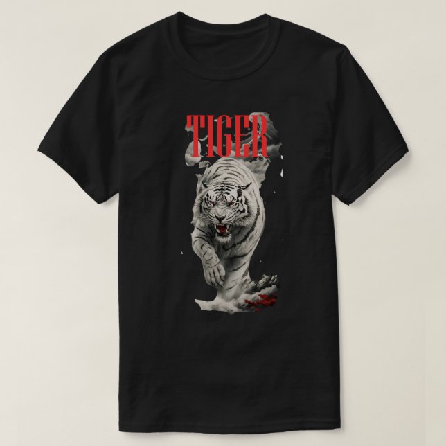 Camiseta t-shirt do tigre (Frente do Design)
