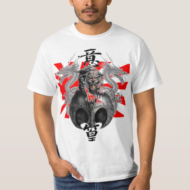 Camiseta T-shirt do Tigre Ascensão Sun Dragon Tiger - Perso (Frente)