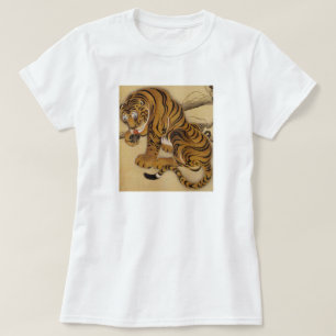 Camiseta T-shirt do tigre de Ito Jakuchu