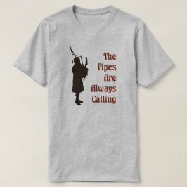 Camiseta T-shirt do tocador de gaita-de-foles - as