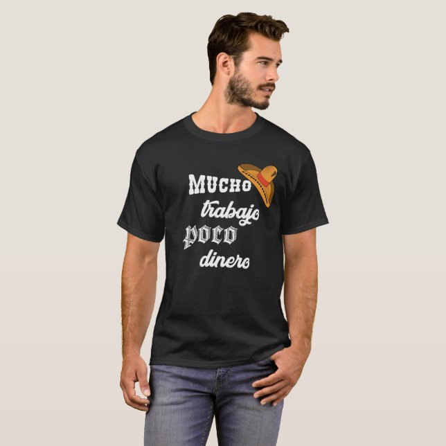 Camiseta t-shirt do trabajo do mucho (Frente Completa)
