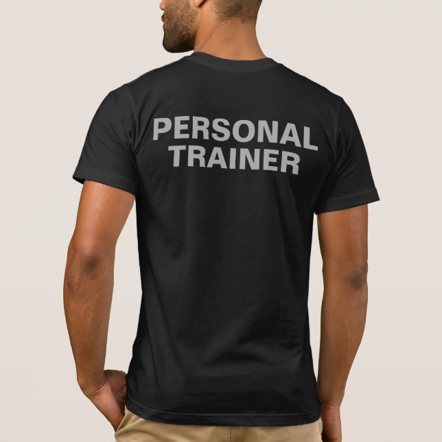 Camiseta T-Shirt do Treinador Pessoal (Verso)