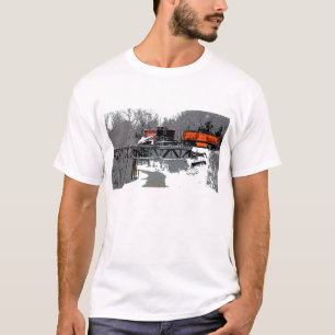 Camiseta T-shirt do trem da neve
