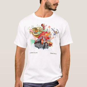 Camiseta T-shirt do trem do monstro