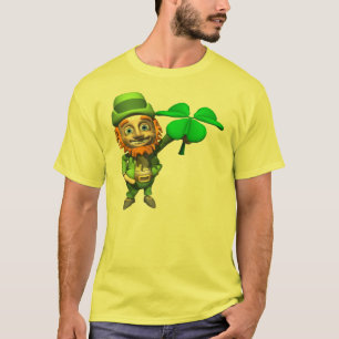 Camiseta T-shirt do trevo do Leprechaun