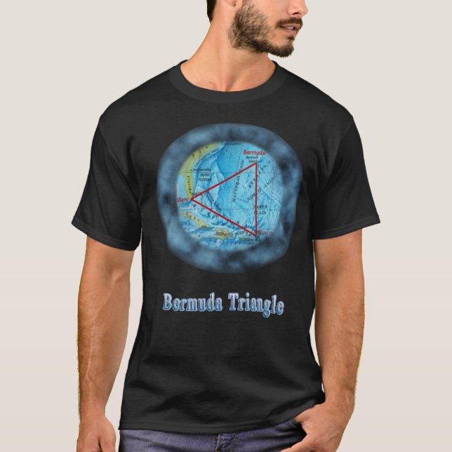 Camiseta t-shirt do triângulo de Bermuda (Frente)