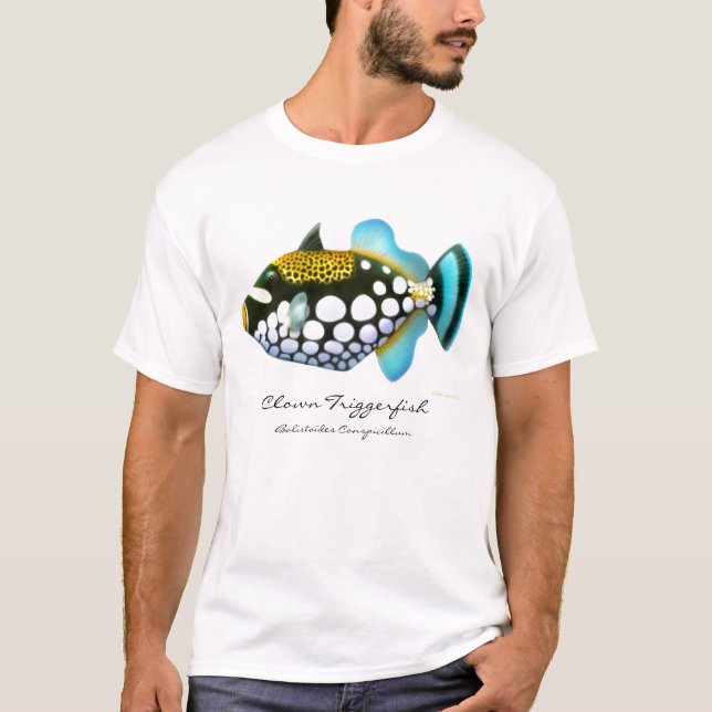 Camiseta T-shirt do Triggerfish do palhaço (Frente)