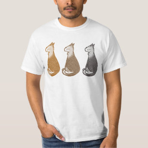 Camiseta T-shirt do trio do gatinho