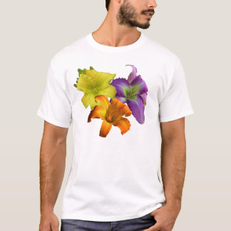 Camiseta T-shirt do trio do hemerocallis
