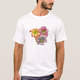 Camiseta T-shirt do trio do hemerocallis