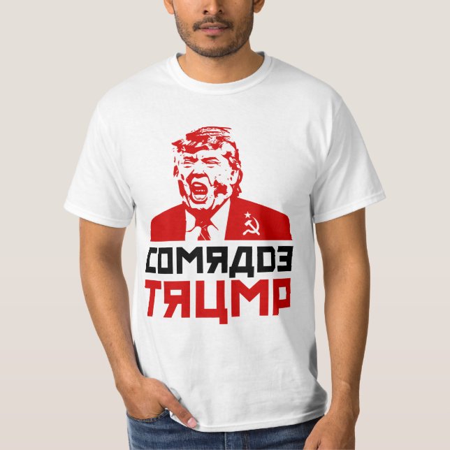 Camiseta T-shirt do trunfo dos homens: "CAMARADA TRUNFO " (Frente)
