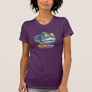 Camiseta T-shirt do tubarão 3000 do robô de Steampunk
