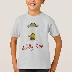 Camiseta T-shirt do UFO do salto do Doodle