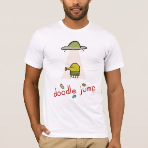 Camiseta T-shirt do UFO do salto do Doodle