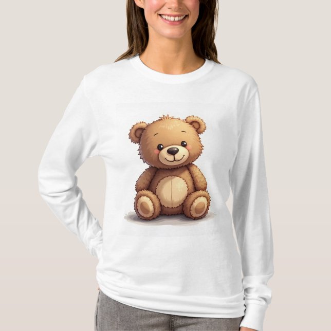 Camiseta T-shirt do urso de pelúcia (Frente)