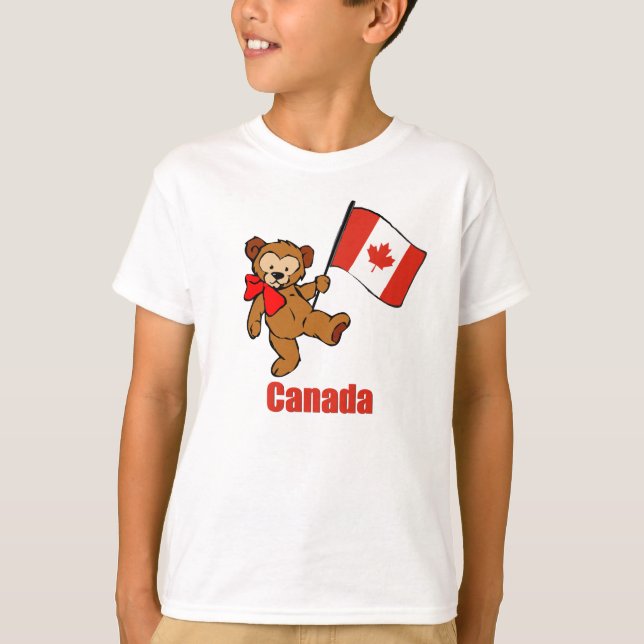 Camiseta T-shirt do urso de ursinho de Canadá (Frente)