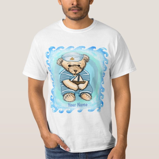 Camiseta T-Shirt do Urso do Marinheiro (Frente)