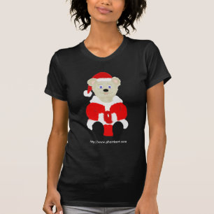 Camiseta T-shirt do urso do papai noel