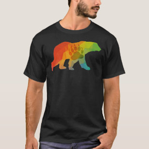Camiseta T-Shirt do Urso Geométrico