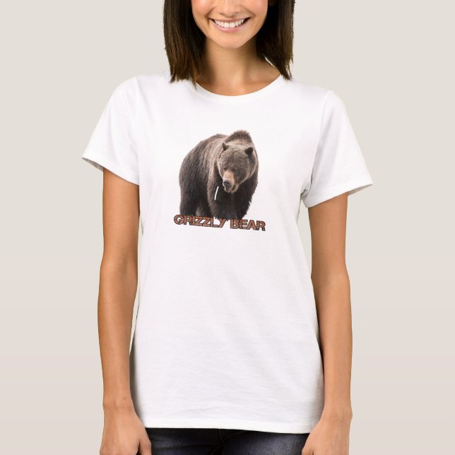 Camiseta T-Shirt do Urso Grizzly (Frente)