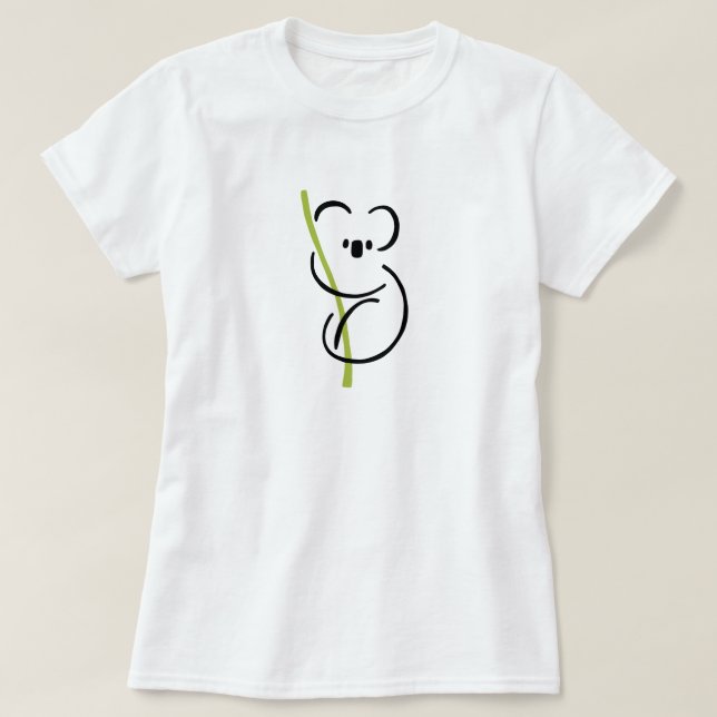 Camiseta T-Shirt do Urso Koala (Frente do Design)