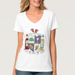 Camiseta T-shirt do V-Pescoço das mulheres