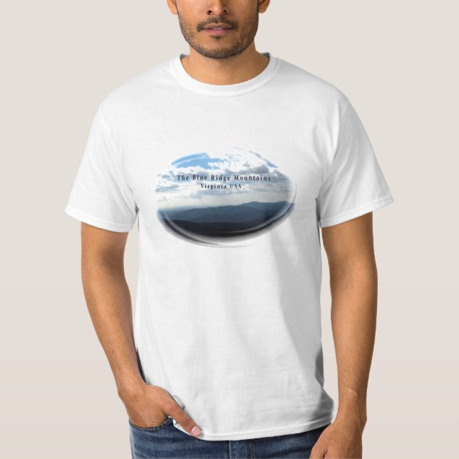 Camiseta "T-shirt do valor de Blue Ridge Mountains" (Frente)