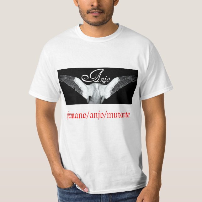 Camiseta T-shirt do valor do anjo (Frente)