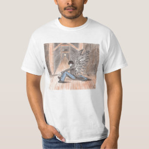 Camiseta "T-shirt do valor do anjo perdido"