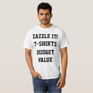 Camiseta T-SHIRT do VALOR do ORÇAMENTO dos homens