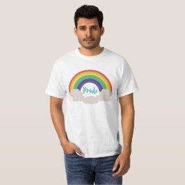 Camiseta T-shirt do valor do orgulho do arco-íris