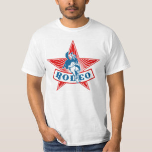 Camiseta T-shirt do valor do vaqueiro da estrela do rodeio