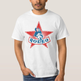 Camiseta T-shirt do valor do vaqueiro da estrela do rodeio