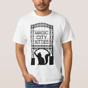 Camiseta T-shirt do valor dos homens mágicos dos gatinhos