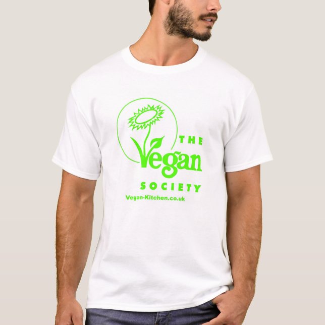 Camiseta T-shirt do Vegan dos homens (Frente)