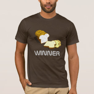 Camiseta T-shirt do vencedor do pão