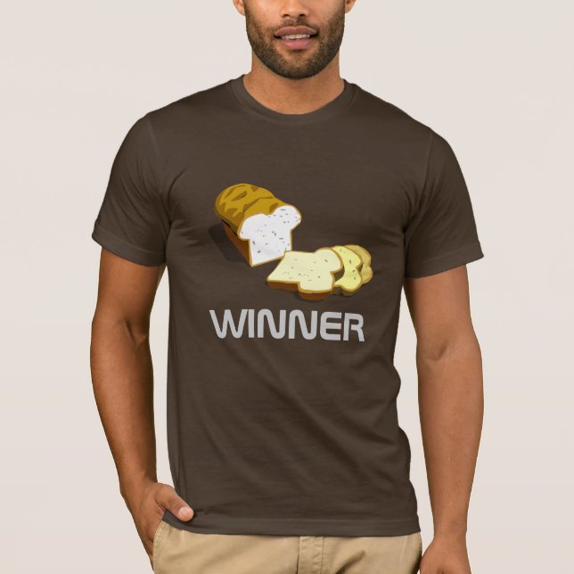 Camiseta T-shirt do vencedor do pão (Frente)