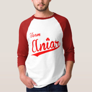 Camiseta T-shirt do vermelho de Aniar da equipe