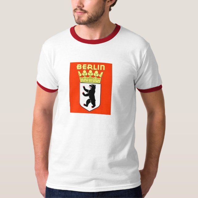 Camiseta T-shirt do vermelho de Berlim (Frente)