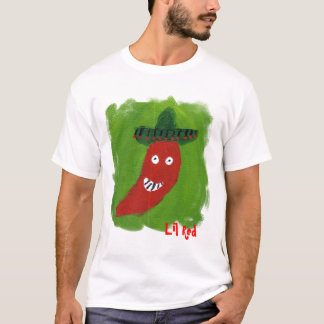 Camiseta T-shirt do vermelho de Lil