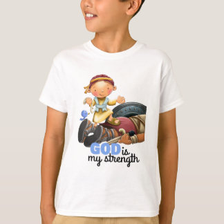 Camiseta T-shirt do verso da bíblia de David e de Goliath