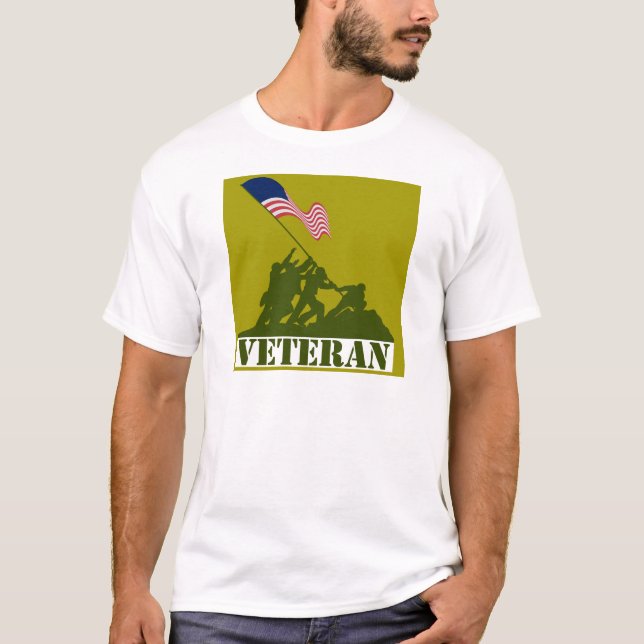Camiseta T-shirt do veterano (Frente)