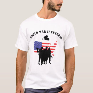 Camiseta T-shirt do veterano do mundo II da guerra